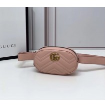 Gucci GG Marmont Matelasse Leather Belt Bag GU476434-pink