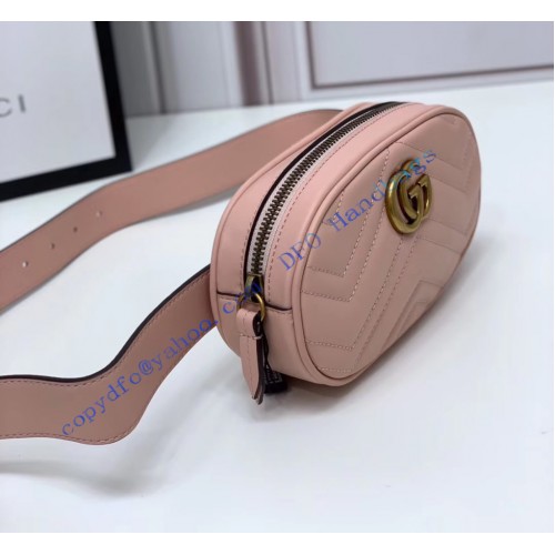 Gucci GG Marmont Matelasse Leather Belt Bag GU476434-pink – LuxTime DFO Handbags