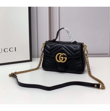 Gucci GG Marmont Mini Top Handle Bag GU547260-black