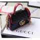 Gucci GG Marmont Mini Top Handle Bag GU547260-black-red