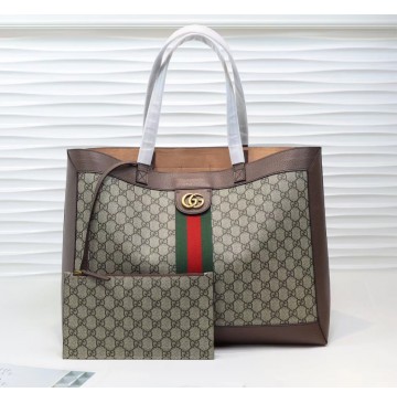 Gucci Ophidia soft GG Supreme medium tote GU547947C-brown