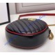 Gucci GG Marmont Mini Round Shoulder Bag GU550154-black-red