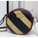 Gucci GG Marmont Mini Round Shoulder Bag GU550154-black-yellow