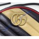 Gucci GG Marmont Mini Round Shoulder Bag GU550154-black-yellow