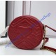 Gucci GG Marmont Mini Round Shoulder Bag GU550154-red