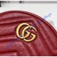 Gucci GG Marmont Mini Round Shoulder Bag GU550154-red