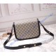 Gucci GG Supreme Horsebit 1955 shoulder bag GU602204C-black