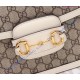 Gucci GG Supreme Horsebit 1955 shoulder bag GU602204C-white