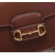 Gucci Leather Horsebit 1955 shoulder bag GU602204L-brown