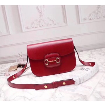 Gucci Leather Horsebit 1955 shoulder bag GU602204L-red – LuxTime DFO ...