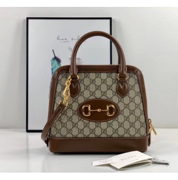 Gucci Horsebit 1955 Small Top Handle Bag GU621220C-brown