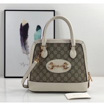 Gucci Horsebit 1955 Small Top Handle Bag GU621220C-white