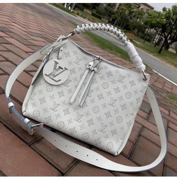 Louis Vuitton Mahina Beaubourg Hobo MM M56073-white