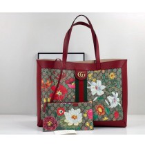 Gucci Ophidia GG Flora medium tote GU547947-red