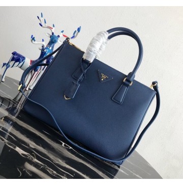 Prada Saffiano Leather Tote PD2274-blue