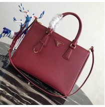 Prada Saffiano Leather Tote PD2274-wine-red