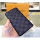 Louis Vuitton Damier Graphite Brazza Wallet N62665-black