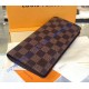 Louis Vuitton Damier Ebene Brazza Wallet N62665-brown