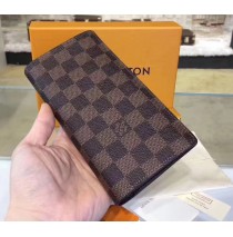 Louis Vuitton Damier Ebene Brazza Wallet N62665-brown