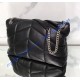 Saint Laurent LOULOU PUFFER Medium bag in quilted lambskin YSL577475B-black