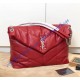 Saint Laurent LOULOU PUFFER Medium bag in quilted lambskin YSL577475B-red