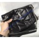 Saint Laurent LOULOU PUFFER Small bag in quilted lambskin YSL577476B-black