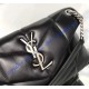 Saint Laurent LOULOU PUFFER Small bag in quilted lambskin YSL577476B-black