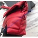 Saint Laurent LOULOU PUFFER Small bag in quilted lambskin YSL577476B-red