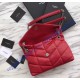 Saint Laurent LOULOU PUFFER Small bag in quilted lambskin YSL577476B-red