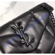 Saint Laurent LOULOU PUFFER Small bag in quilted lambskin YSL577476C-black