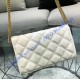 Saint Laurent BECKY chain wallet in quilted lambskin YSL585031-cream