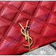 Saint Laurent BECKY chain wallet in quilted lambskin YSL585031-red