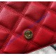 Saint Laurent BECKY chain wallet in quilted lambskin YSL585031-red