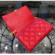 Saint Laurent BECKY chain wallet in quilted lambskin YSL585031-red