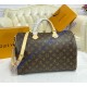 Louis Vuitton Monogram Canvas Speedy 35 with Shoulder Strap M40392