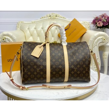 Louis Vuitton Monogram Canvas Keepall 45 with Shoulder Strap M41418