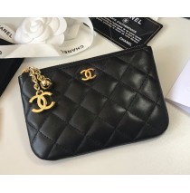 Chanel Quilted Coin Purse in Lambskin CW50168-A-black