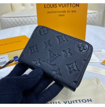 Louis Vuitton Monogram Empreinte Leather Zippy Coin Purse M60574-black