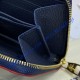 Louis Vuitton Monogram Empreinte Leather Zippy Coin Purse M60574-navy-blue