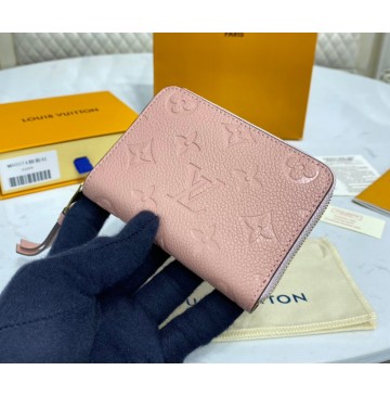 Louis Vuitton Monogram Empreinte Leather Zippy Coin Purse M60574-pink
