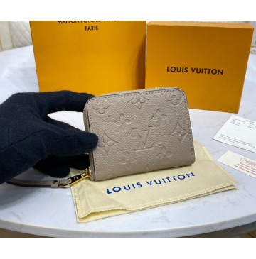 Louis Vuitton Monogram Empreinte Leather Zippy Coin Purse M60574-tan