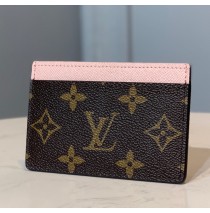 Louis Vuitton Monogram Canvas Card holder M60703-pink