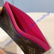 Louis Vuitton Monogram Canvas Card holder M60703-rose