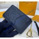 Louis Vuitton Monogram Empreinte Leather Card Holder Recto Verso M69421-black
