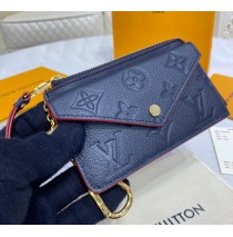 Louis Vuitton Monogram Empreinte Leather Card Holder Recto Verso M69421-navy-blue