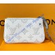 Louis Vuitton Mahina Leather Key Pouch M69508-white