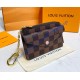 Louis Vuitton Damier Ebene Card Holder Recto Verso N60406-pink