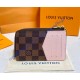 Louis Vuitton Damier Ebene Card Holder Recto Verso N60406-pink