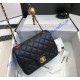 Chanel Mini Quilted Square Bag in Lambskin C1786-black