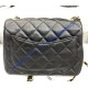 Chanel Mini Quilted Square Bag in Lambskin C1786-black
